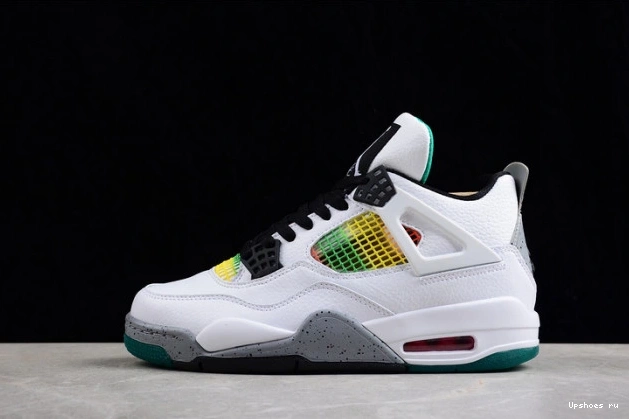 Rasta Lucid AQ9129-100 Jordan 4 Green Retro 0717